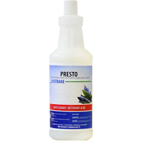 Presto Disinfectant Bowl Cleaner, 1 L, Bottle Moffatt Supply & Specialties