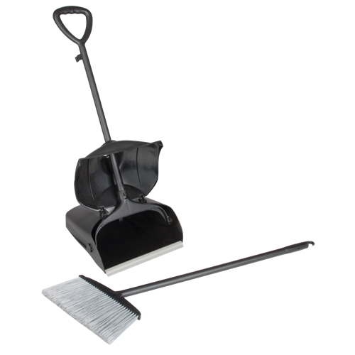 Lobby Dust Pan & Broom, Plastic Moffatt Supply & Specialties