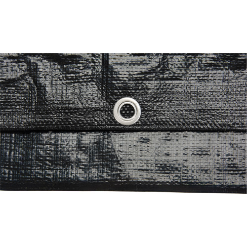 Tarp, Light Industrial Duty, Black, 6' x 8' x 8 mils Moffatt Supply & Specialties