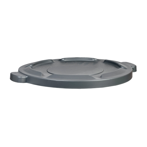 32 Gal Waste Container Lid, Flat Lid, Plastic/Polyethylene, Fits Container Size: 22" Dia. Moffatt Supply & Specialties