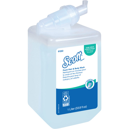 Savon moussant pour le corps et les cheveux Scott Pro, 1000 ml, Fraîcheur, Bouteille Moffatt Supply & Specialties