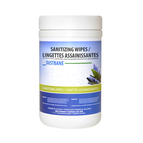 Food Contact Surface Sanitizing Wipes, 6" x 10", 100 Count Moffatt Supply & Specialties