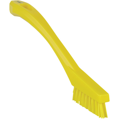 Brosse &agrave; recoins, Soies Ferme, Longueur de 8", Jaune Moffatt Supply & Specialties