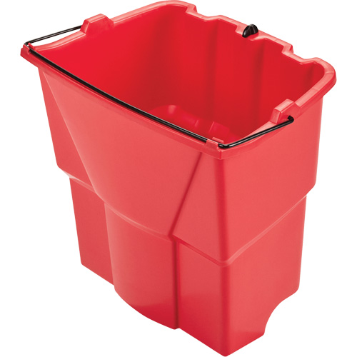 Seau optionnel Wavebrake pour eau sale, Capacit&eacute; de 4.5 gal. US (18 pintes), Rouge Moffatt Supply & Specialties