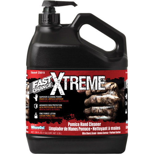 Xtreme Professional Grade Hand Cleaner, Pumice, 3.78 L, Pump Bottle, Cherry Moffatt Supply & Specialties