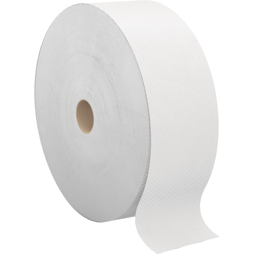 Pro Perform Toilet Paper, Jumbo Roll, 2 Ply, 1250' Length, White Moffatt Supply & Specialties