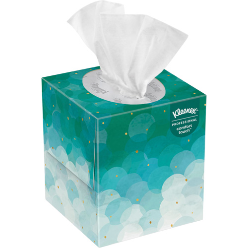 Kleenex&reg; Upright Facial Tissue, 2 Ply, 7.8" L x 8.3" W, 95 Sheets/Box Moffatt Supply & Specialties