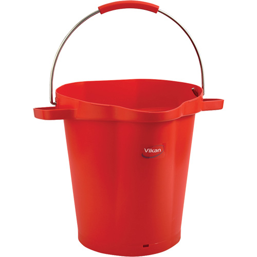 Seau hygi&eacute;nique pour service alimentaire, Rouge, 5 gal. US Moffatt Supply & Specialties