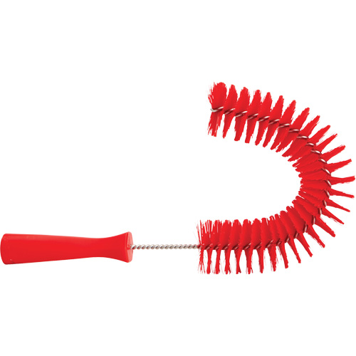 Brosse recourb&eacute;e, Soies Moyen/Ferme, Longueur de 15-1/2", Rouge Moffatt Supply & Specialties