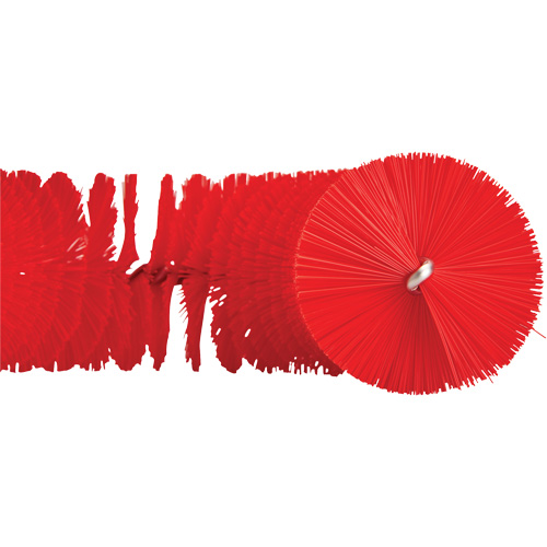 Brosse recourb&eacute;e, Soies Moyen/Ferme, Longueur de 15-1/2", Rouge Moffatt Supply & Specialties