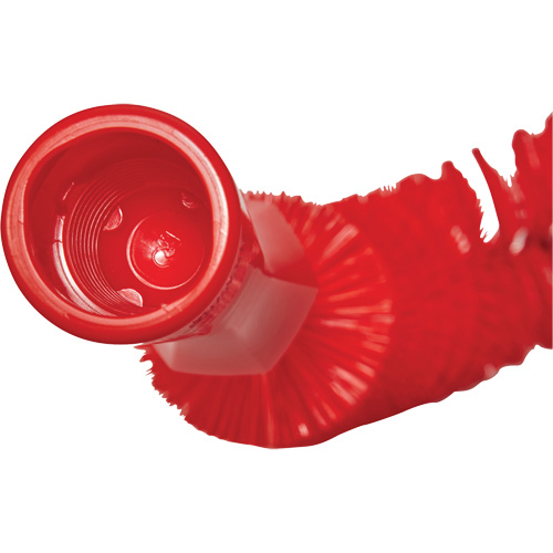 Brosse recourb&eacute;e, Soies Moyen/Ferme, Longueur de 15-1/2", Rouge Moffatt Supply & Specialties