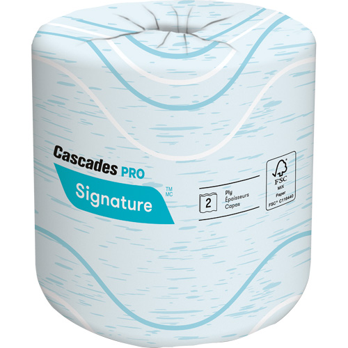 Papier hygi&eacute;nique Pro Signature, 2 Pli, 400 Feuilles/Rouleu, Longueur 133', Blanc Moffatt Supply & Specialties