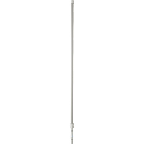 Handle, Broom/Scraper/Squeegee, White, Telescopic, 62" - 113" L Moffatt Supply & Specialties