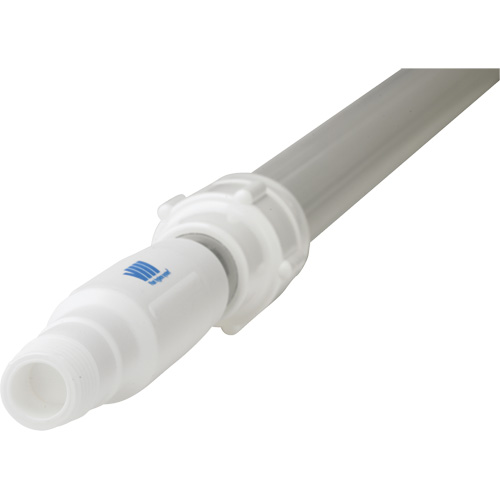 Handle, Broom/Scraper/Squeegee, White, Telescopic, 62" - 113" L Moffatt Supply & Specialties