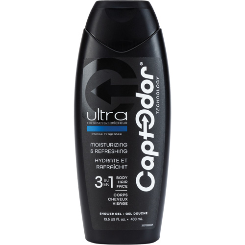 3 in 1 Shower Gel, 400 ml, Ultra Freshness, Bottle Moffatt Supply & Specialties
