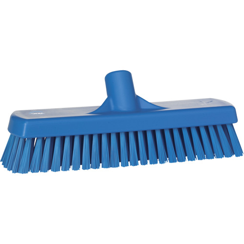 Brosse &agrave; r&eacute;curer pour planchers et murs, Crins Ferme, 12", Polyester, Bleu Moffatt Supply & Specialties