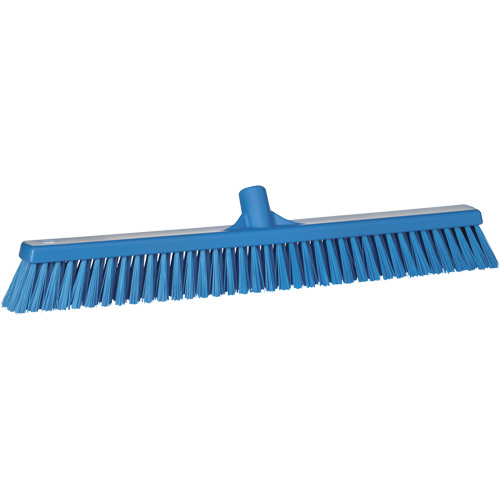 Balai-brosse &agrave; soies combin&eacute;es, Crins Cors&eacute;/Fin, 24", Polyester, Bleu Moffatt Supply & Specialties