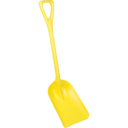 Pelle hygi&eacute;nique monopi&egrave;ce, Lame 10" x 6", Longueur de 37-1/2", Plastique, Jaune Moffatt Supply & Specialties