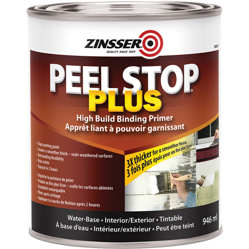Couche primaire avec liant Plus High Build Peel Stop, 946 ml, Canette, Blanc Moffatt Supply & Specialties