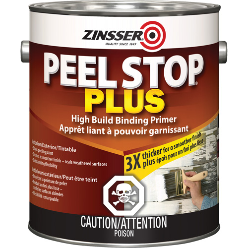Couche primaire avec liant Plus High Build Peel Stop, 3,78 L, Gallon, Blanc Moffatt Supply & Specialties