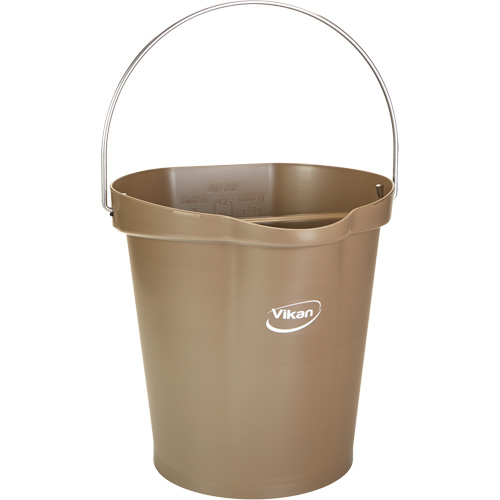 Food Hygiene Bucket, Brown, 3 US gal. Moffatt Supply & Specialties