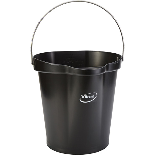 Food Hygiene Bucket, Black, 3 US gal. Moffatt Supply & Specialties