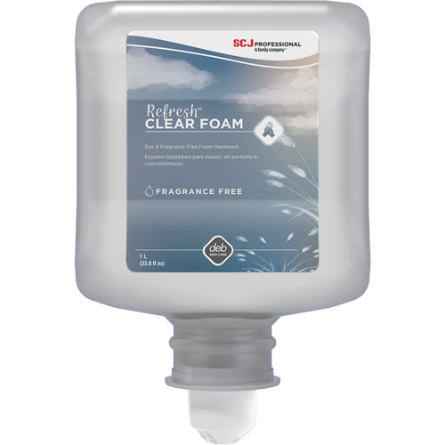 Refresh Clear Handwash, Foam, 1 L, Unscented Moffatt Supply & Specialties