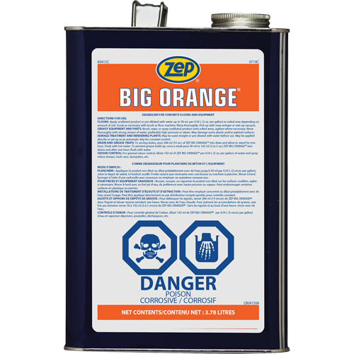 D&eacute;graissant industriel aux agrumes Big Orange, 3,78 L Moffatt Supply & Specialties