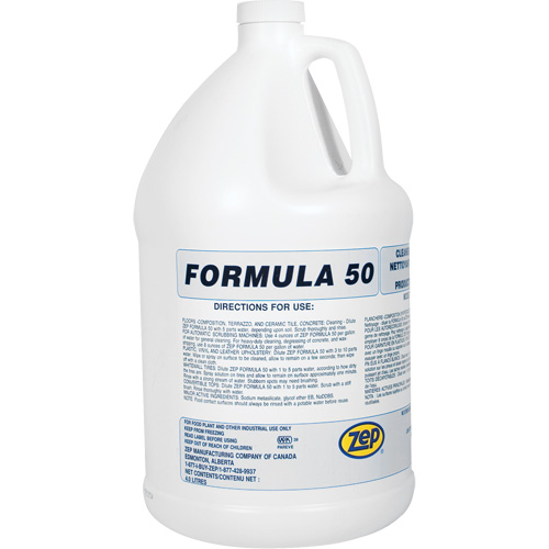Formula 50 Heavy-Duty Alkaline Cleaner, 4 L, Jug Moffatt Supply & Specialties
