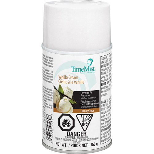 TimeMist&reg; Industrial Strength Air Freshener, Vanilla Cream, Aerosol Can/Cartridge Moffatt Supply & Specialties