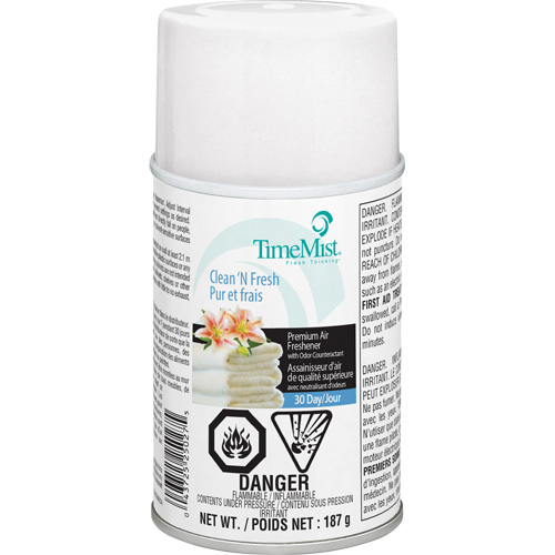TimeMist&reg; Industrial Strength Air Freshener, Clean & Fresh, Aerosol Can/Cartridge Moffatt Supply & Specialties