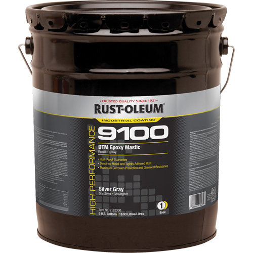 9100 System DTM Epoxy Mastic Base, Silver Grey, 5 gal., Pail Moffatt Supply & Specialties