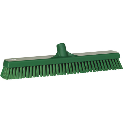 Brosse &agrave; r&eacute;curer pour planchers et murs, Crins Ferme, 19", Polyester, Vert Moffatt Supply & Specialties
