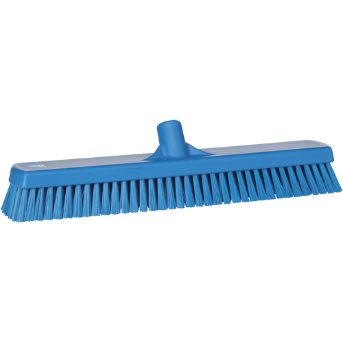 Brosse &agrave; r&eacute;curer pour planchers et murs, Crins Ferme, 19", Polyester, Bleu Moffatt Supply & Specialties