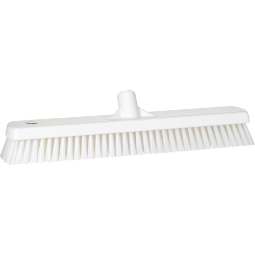 Brosse &agrave; r&eacute;curer pour planchers et murs, Crins Ferme, 19", Polyester, Blanc Moffatt Supply & Specialties