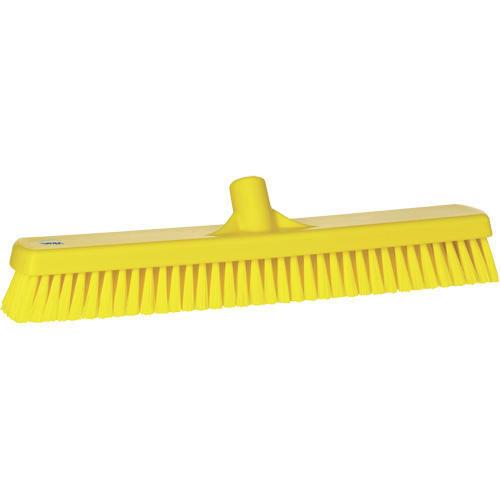 Brosse &agrave; r&eacute;curer pour planchers et murs, Crins Ferme, 19", Polyester, Jaune Moffatt Supply & Specialties