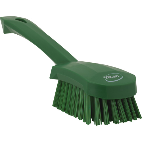 Short-Handled Churn Brush, Stiff Bristles, 10" Long, Green Moffatt Supply & Specialties