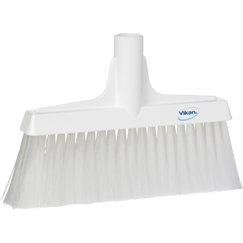 T&ecirc;te de balai droit, Crins Cors&eacute;/Fin, 10-1/4", Polyester, Blanc Moffatt Supply & Specialties