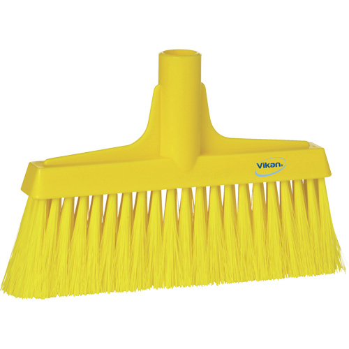 T&ecirc;te de balai droit, Crins Cors&eacute;/Fin, 10-1/4", Polyester, Jaune Moffatt Supply & Specialties
