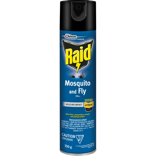 Insecticide contre les moustiques et les mouches Raid, 350 g, &agrave; base de solvant Moffatt Supply & Specialties