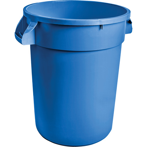 Contenant &agrave; d&eacute;chets Titan bleu pour usage intense, Plastique, 20 gal. US Moffatt Supply & Specialties