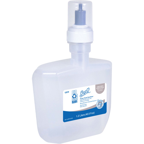 D&eacute;sinfectant en mousse sans alcool pour les mains Essential de Scott, 1200 ml, Cartouche de recharge, 0% alcool Moffatt Supply & Specialties