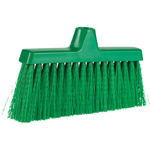 Balai oblique ColorCore, Crins Moyen, 10", Polypropyl&egrave;ne, Vert Moffatt Supply & Specialties