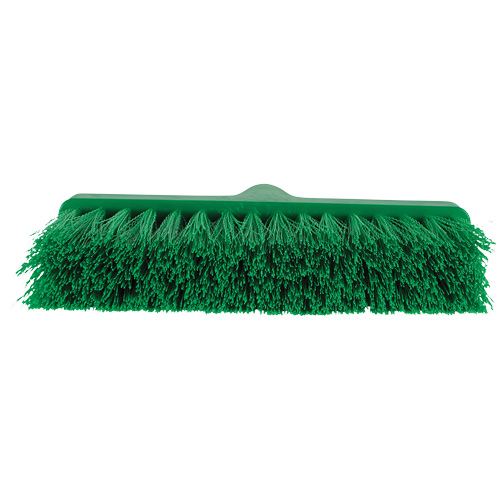 Balai oblique ColorCore, Crins Moyen, 10", Polypropyl&egrave;ne, Vert Moffatt Supply & Specialties