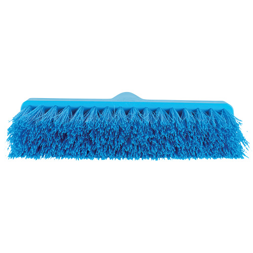 Balai oblique ColorCore, Crins Moyen, 10", Polypropyl&egrave;ne, Bleu Moffatt Supply & Specialties