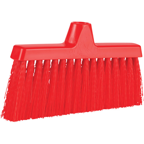 ColorCore Angle Head Broom, Medium Bristles, 10", Polypropylene, Red Moffatt Supply & Specialties