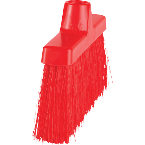 ColorCore Angle Head Broom, Medium Bristles, 10", Polypropylene, Red Moffatt Supply & Specialties