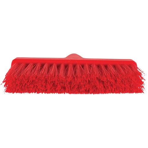 ColorCore Angle Head Broom, Medium Bristles, 10", Polypropylene, Red Moffatt Supply & Specialties