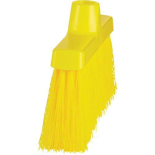 Balai oblique ColorCore, Crins Moyen, 10", Polypropyl&egrave;ne, Jaune Moffatt Supply & Specialties