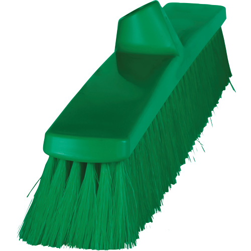 ColorCore Push Broom, Fine Bristles, 24", Polypropylene, Green Moffatt Supply & Specialties